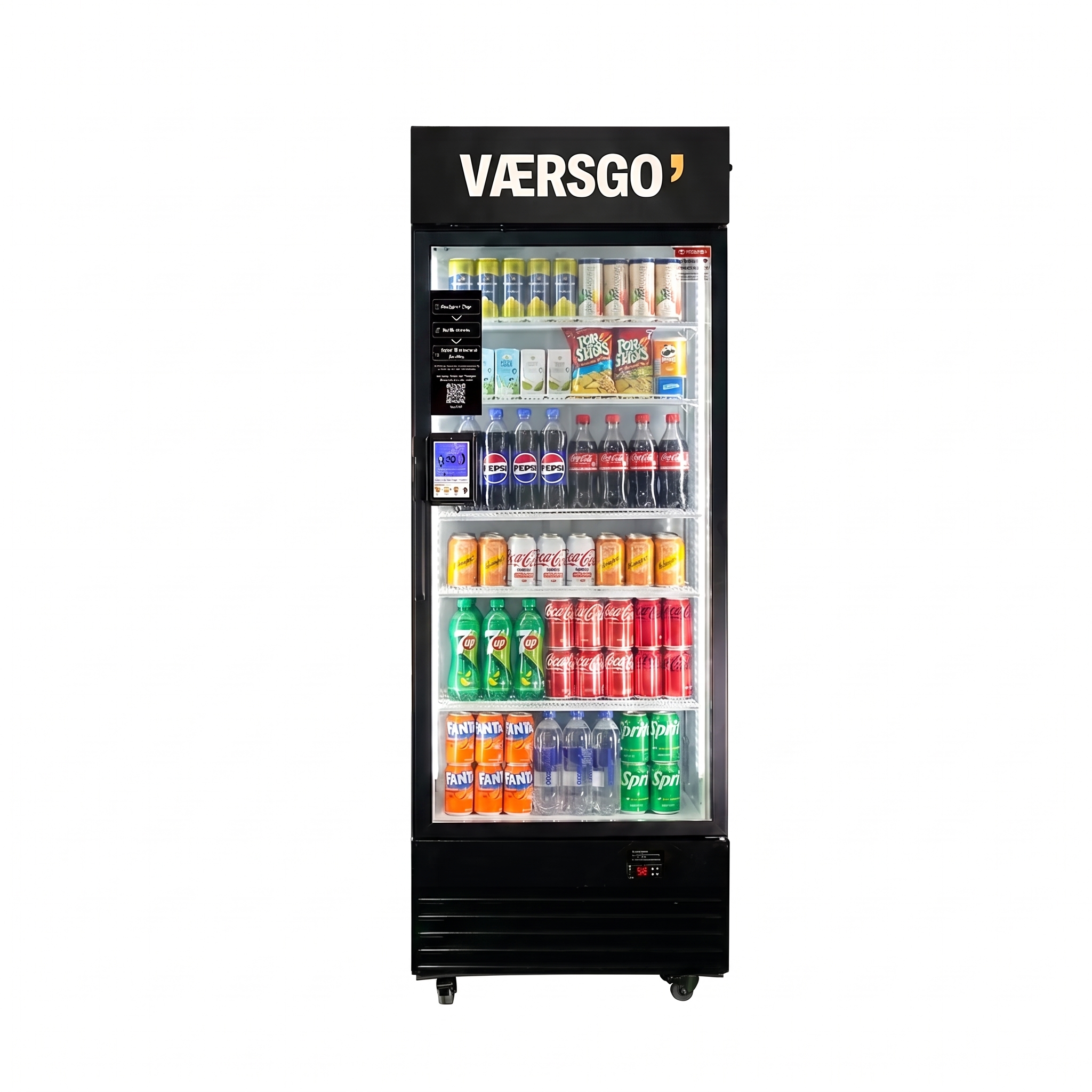 Værsgo'-butik med enkeltdør, set forfra