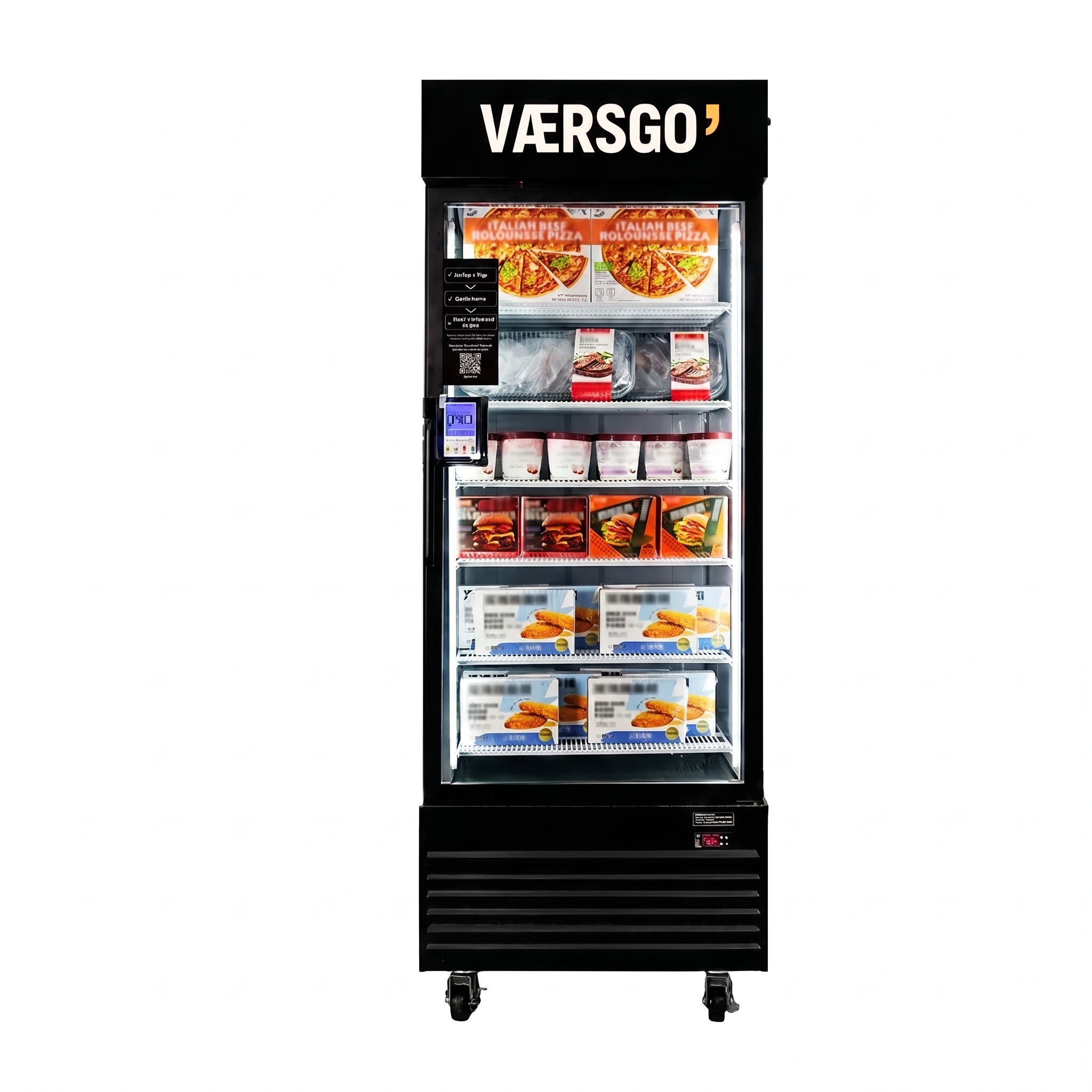 Værsgo'-fryseløsning med færdigretter, pizza og dessert